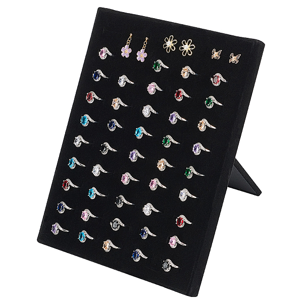 PandaHall FINGERINSPIRE Black Velvet Ring Display Stand 8.9Inch Height 50 Slots Ring Organizer Frame Ring Holder with Bracket Rectangle Ring...
PandaHall FINGERINSPIRE Black Velvet Ring Display Stand 8.9Inch Height 50 Slots Ring Organizer Frame Ring Holder with Bracket Rectangle Ring...