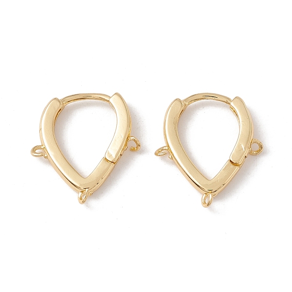PandaHall Brass Hoop Earring Findings, with Triple Loops, Teardrop, Cadmium Free & Lead Free, Real 18K Gold Plated, 18.5x16x2.5mm, Hole: 1mm...
PandaHall Brass Hoop Earring Findings, with Triple Loops, Teardrop, Cadmium Free & Lead Free, Real 18K Gold Plated, 18.5x16x2.5mm, Hole: 1mm...