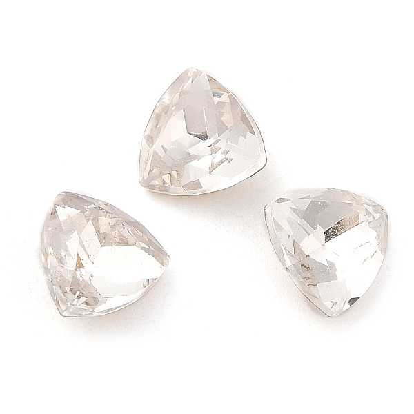 PandaHall Glass Rhinestone Cabochons, Pointed Back & Back Plated, Faceted Triangle, Clear, 7x7x4mm Glass Rhinestone Triangle Clear
PandaHall Glass Rhinestone Cabochons, Pointed Back & Back Plated, Faceted Triangle, Clear, 7x7x4mm Glass Rhinestone Triangle Clear