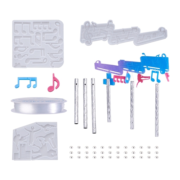 PandaHall Boutigem DIY Pendants Silicone Molds, for Wind Chime Making, For UV Resin Making, Jewelry Making, Aluminum Wind Chime Component..., White
PandaHall Boutigem DIY Pendants Silicone Molds, for Wind Chime Making, For UV Resin Making, Jewelry Making, Aluminum Wind Chime Component..., White