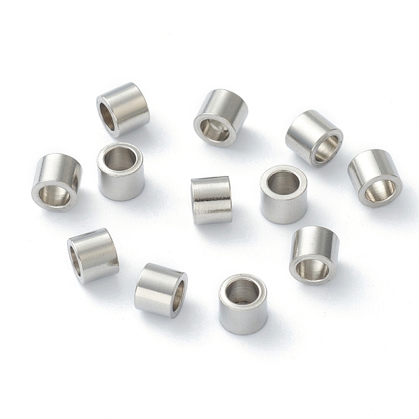 PandaHall 304 Stainless Steel Spacer Beads, Tube, Stainless Steel Color, 5x4mm, Hole: 3mm 304 Stainless Steel Tube
PandaHall 304 Stainless Steel Spacer Beads, Tube, Stainless Steel Color, 5x4mm, Hole: 3mm 304 Stainless Steel Tube