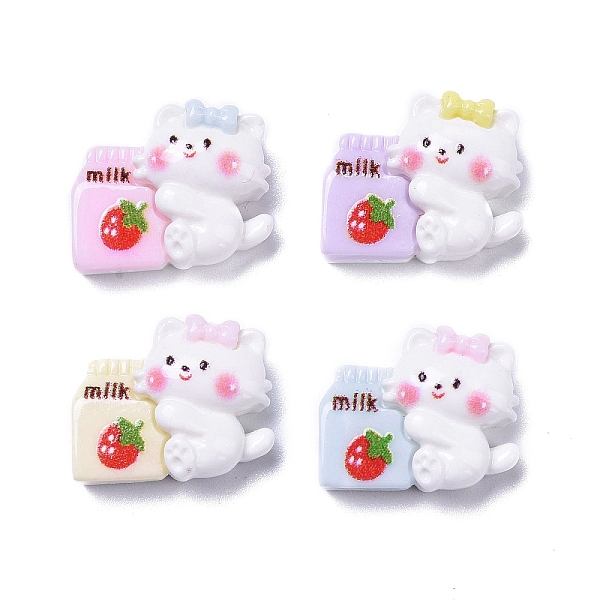 PandaHall Opaque Cute Animal Resin Decoden Cabochons, Mixed Color, Cat Shape with Milk, 12x15x6mm Resin Cat Shape Multicolor
PandaHall Opaque Cute Animal Resin Decoden Cabochons, Mixed Color, Cat Shape with Milk, 12x15x6mm Resin Cat Shape Multicolor