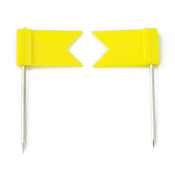 PandaHall Plastic Map Pins, Drawing Push Pins, Flag Thumbtack, Office & School Supplies, with Steel Pins, Yellow, Flag: 18x11mm, Pin: 23mm...
PandaHall Plastic Map Pins, Drawing Push Pins, Flag Thumbtack, Office & School Supplies, with Steel Pins, Yellow, Flag: 18x11mm, Pin: 23mm...