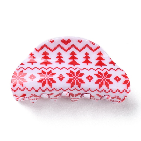 PandaHall Christmas Theme PVC Claw Hair Clips, with Iron Findings, Hair Accessories for Women Girls Thick Hair, Christmas Tree, 43x86x36mm..., Red
PandaHall Christmas Theme PVC Claw Hair Clips, with Iron Findings, Hair Accessories for Women Girls Thick Hair, Christmas Tree, 43x86x36mm..., Red
