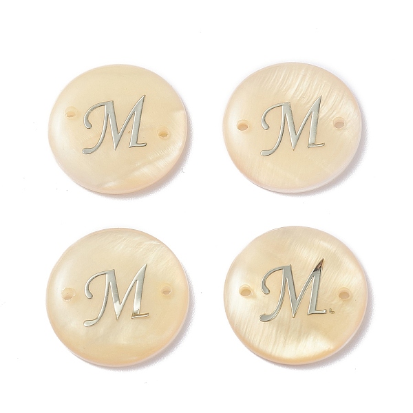PandaHall (Defective Closeout Sale: Yellowing), Freshwater Shell Links Connectors, with Platinum Brass Findings, Flat Round with Letter..., Orange
PandaHall (Defective Closeout Sale: Yellowing), Freshwater Shell Links Connectors, with Platinum Brass Findings, Flat Round with Letter..., Orange