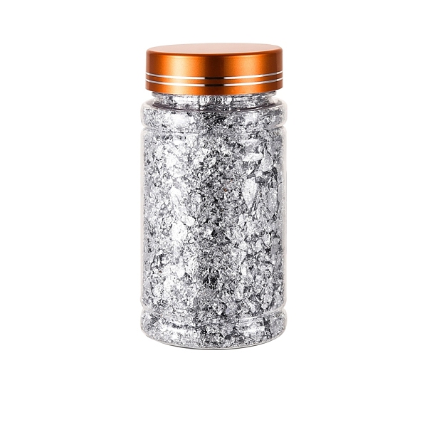 PandaHall UV Gel Nail Art Tinfoil Chips, Nail Art Glitter Decoration, Silver, Bottle: 105x50mm, about 2g/bottle Tin Foil None
PandaHall UV Gel Nail Art Tinfoil Chips, Nail Art Glitter Decoration, Silver, Bottle: 105x50mm, about 2g/bottle Tin Foil None