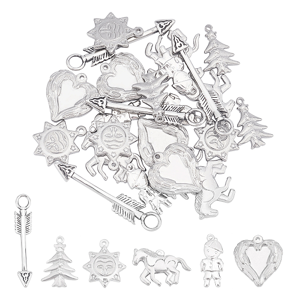 PandaHall Unicraftale 24Pcs 6 Styles 304 Stainless Steel Pendants, Mixed Shapes, Stainless Steel Color, 4pcs/style 304 Stainless Steel Mixed...
PandaHall Unicraftale 24Pcs 6 Styles 304 Stainless Steel Pendants, Mixed Shapes, Stainless Steel Color, 4pcs/style 304 Stainless Steel Mixed...