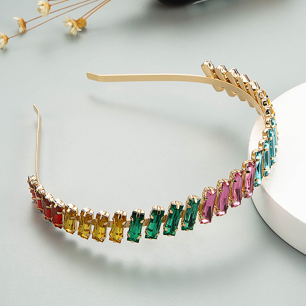 PandaHall Random Color Glass Rhinestone Hair Bands, Golden Tone Iron Hair Accessories for Women Girls, Colorful, 150x130x20mm Rhinestone..., Multicolor
PandaHall Random Color Glass Rhinestone Hair Bands, Golden Tone Iron Hair Accessories for Women Girls, Colorful, 150x130x20mm Rhinestone..., Multicolor