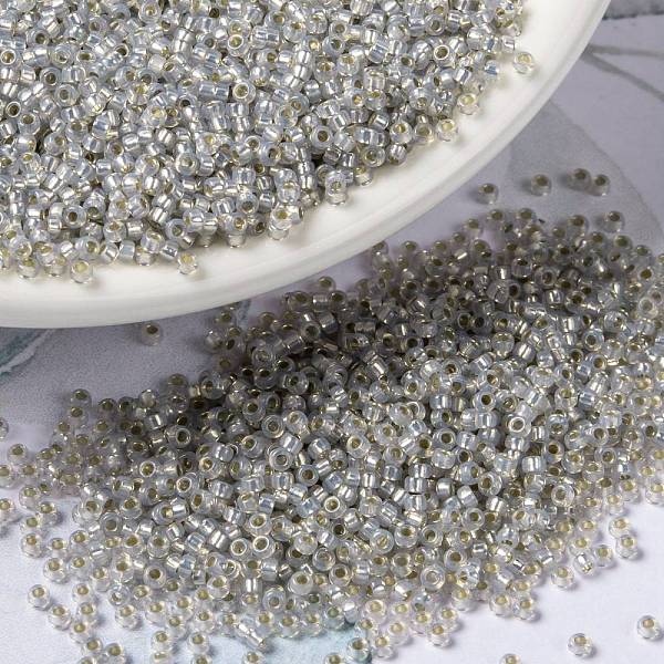 PandaHall MIYUKI Round Rocailles Beads, Japanese Seed Beads, (RR2355) Silverlined Light Smoke Opal, 15/0, 1.5mm, Hole: 0.7mm, about..., Gray
PandaHall MIYUKI Round Rocailles Beads, Japanese Seed Beads, (RR2355) Silverlined Light Smoke Opal, 15/0, 1.5mm, Hole: 0.7mm, about..., Gray