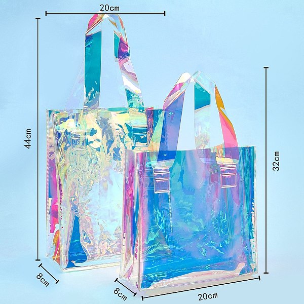 PandaHall PVC Laser Transparent Bag, Tote Bag, for Gift or Present Packaging, Square, Colorful, 2pcs/set Plastic None
PandaHall PVC Laser Transparent Bag, Tote Bag, for Gift or Present Packaging, Square, Colorful, 2pcs/set Plastic None