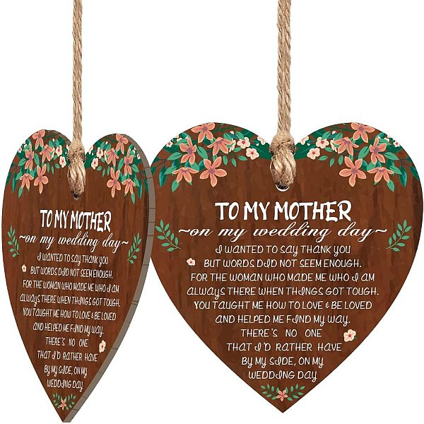 PandaHall Heart with Word Wooden Hanging Plate, Decoration Accessories, Floral Pattern, 100x100mm Wood Flower
PandaHall Heart with Word Wooden Hanging Plate, Decoration Accessories, Floral Pattern, 100x100mm Wood Flower