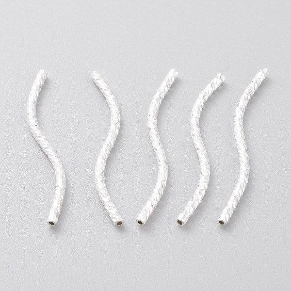 PandaHall Brass Tube Beads, Long-Lasting Plated, Curved Beads, 925 Sterling Silver Plated, 29x1.5mm, Hole: 0.8mm Brass Others
PandaHall Brass Tube Beads, Long-Lasting Plated, Curved Beads, 925 Sterling Silver Plated, 29x1.5mm, Hole: 0.8mm Brass Others