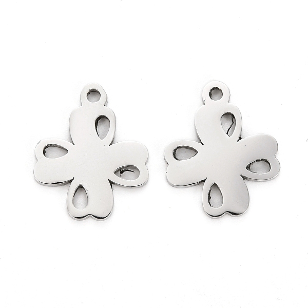 PandaHall 304 Stainless Steel Charms, Laser Cut, Clover, Stainless Steel Color, 12x10x1mm, Hole: 1.2mm 304 Stainless Steel Clover
PandaHall 304 Stainless Steel Charms, Laser Cut, Clover, Stainless Steel Color, 12x10x1mm, Hole: 1.2mm 304 Stainless Steel Clover