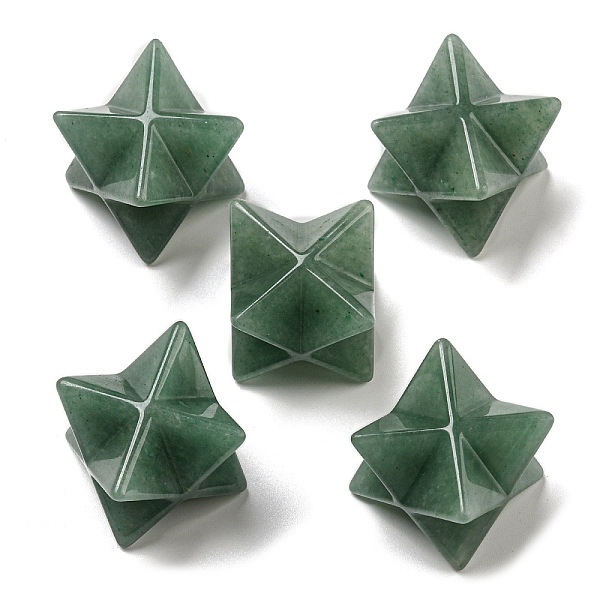 PandaHall Natural Green Aventurine Beads, No Hole/Undrilled, Merkaba Star, 25x25x25mm Green Aventurine Star
PandaHall Natural Green Aventurine Beads, No Hole/Undrilled, Merkaba Star, 25x25x25mm Green Aventurine Star