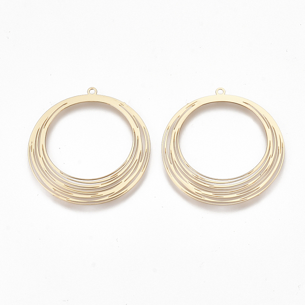 PandaHall Brass Pendants, Etched Metal Embellishments, Ring, Light Gold, 31.5x30x0.3mm, Hole: 1.2mm Brass Ring
PandaHall Brass Pendants, Etched Metal Embellishments, Ring, Light Gold, 31.5x30x0.3mm, Hole: 1.2mm Brass Ring