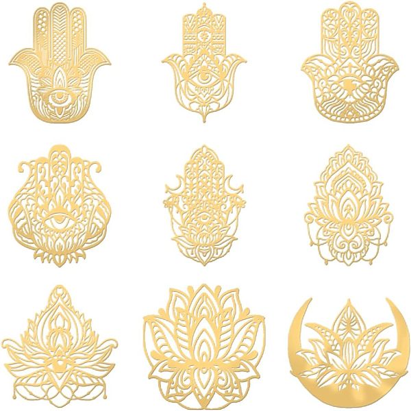 PandaHall OLYCRAFT 9Pcs Copper Orgonite Sticker Hand of Fatima Sticker Decorate Stickers Self Adhesive Golden Stickers for Scrapbooks DIY...
PandaHall OLYCRAFT 9Pcs Copper Orgonite Sticker Hand of Fatima Sticker Decorate Stickers Self Adhesive Golden Stickers for Scrapbooks DIY...