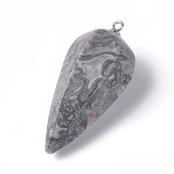 PandaHall Natural Map Stone/Picasso Stone/Picasso Jasper Pointed Pendants, with Stainless Steel Findings, Cone, Stainless Steel Color...
PandaHall Natural Map Stone/Picasso Stone/Picasso Jasper Pointed Pendants, with Stainless Steel Findings, Cone, Stainless Steel Color...
