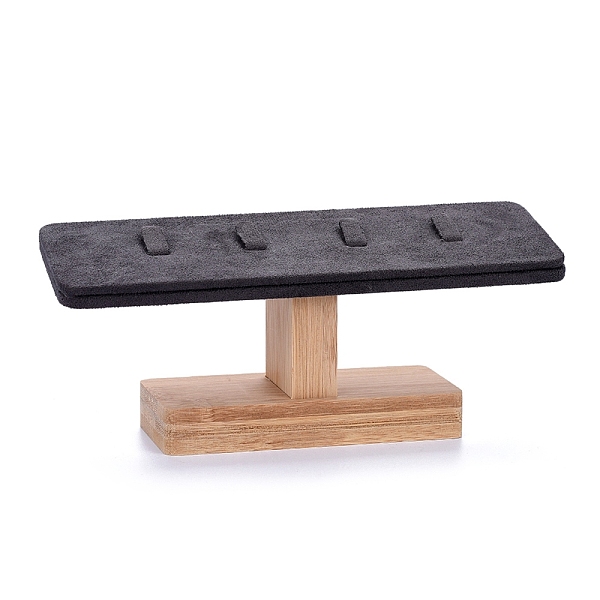 PandaHall T-Bar Microfiber Cloth Ring Display Stands, with Bamboo Holder, Gray, 19.9x8.4x6.1cm Bamboo Gray
PandaHall T-Bar Microfiber Cloth Ring Display Stands, with Bamboo Holder, Gray, 19.9x8.4x6.1cm Bamboo Gray
