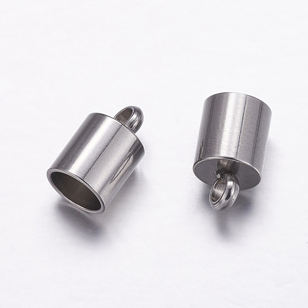 PandaHall 304 Stainless Steel Cord Ends, Stainless Steel Color, 10x6mm, Hole: 2.3mm, Inner Diameter: 5mm 304 Stainless Steel
PandaHall 304 Stainless Steel Cord Ends, Stainless Steel Color, 10x6mm, Hole: 2.3mm, Inner Diameter: 5mm 304 Stainless Steel