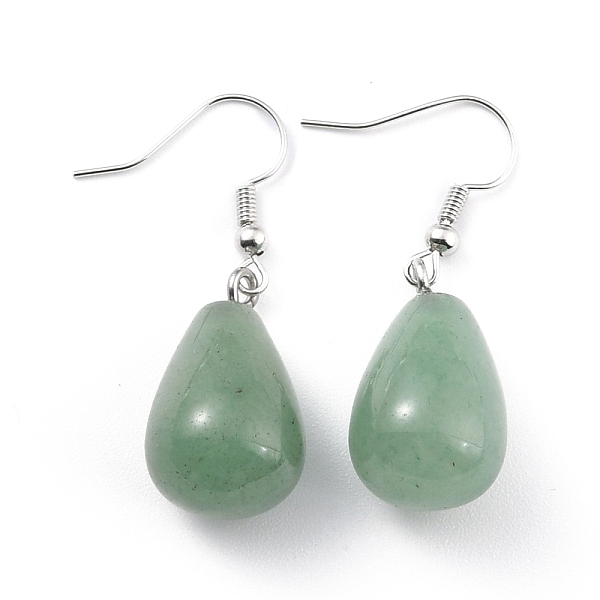 PandaHall Natural Green Aventurine Dangle Earrings, with Brass Earring Hooks, Drop, Platinum, 43mm, Pin: 0.5mm Green Aventurine
PandaHall Natural Green Aventurine Dangle Earrings, with Brass Earring Hooks, Drop, Platinum, 43mm, Pin: 0.5mm Green Aventurine