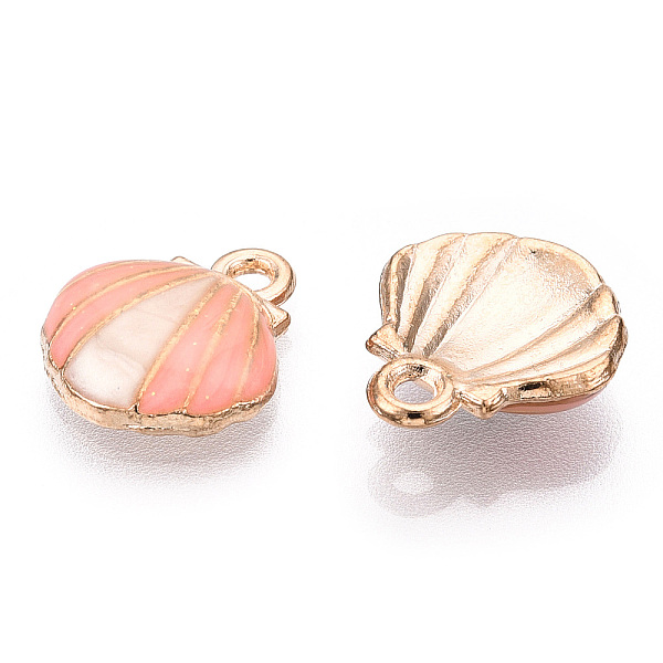 PandaHall Zinc Alloy Enamel Charms, Shell, Golden, Light Salmon, 12.5x11x3mm, Hole: 1.5mm Alloy+Enamel Shell Shape Pink
PandaHall Zinc Alloy Enamel Charms, Shell, Golden, Light Salmon, 12.5x11x3mm, Hole: 1.5mm Alloy+Enamel Shell Shape Pink