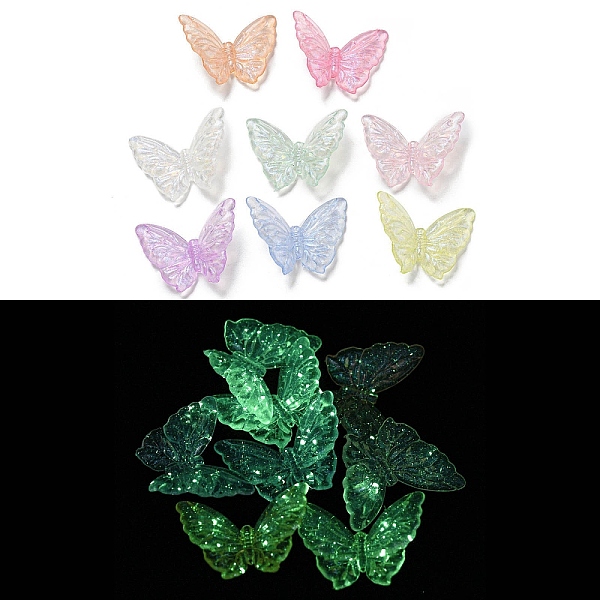 PandaHall Luminous Transparent Acrylic Beads, with Glitter Powder, Glow in the Dark Beads, Butterfly, Mixed Color, 27.5x37.5x8.5mm, Hole..., Multicolor
PandaHall Luminous Transparent Acrylic Beads, with Glitter Powder, Glow in the Dark Beads, Butterfly, Mixed Color, 27.5x37.5x8.5mm, Hole..., Multicolor