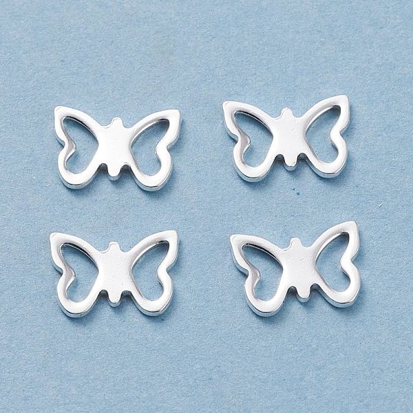 PandaHall 201 Stainless Steel Filigree Joiners Links, Butterfly, Silver, 7x10x0.8mm 201 Stainless Steel Butterfly
PandaHall 201 Stainless Steel Filigree Joiners Links, Butterfly, Silver, 7x10x0.8mm 201 Stainless Steel Butterfly
