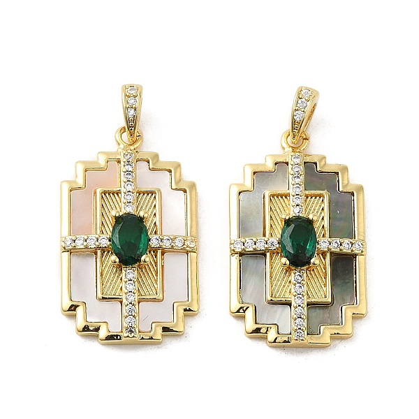 PandaHall Brass Micro Pave Cubic Zirconia Pendants, with Shell, Long Lasting Plated. Cadmium Free & Lead Free, Rectangle with Cross, Real..., Clear
PandaHall Brass Micro Pave Cubic Zirconia Pendants, with Shell, Long Lasting Plated. Cadmium Free & Lead Free, Rectangle with Cross, Real..., Clear