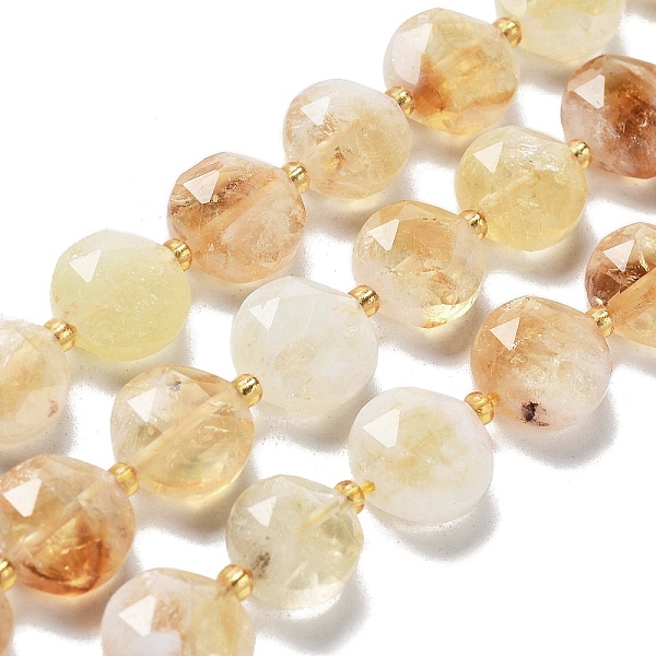 PandaHall Natural Citrine Beads Strands, with Seed Beads, Faceted Hexagonal Cut, Flat Round, 12~12.5x5~6mm, Hole: 1.2~1.4mm, about...
PandaHall Natural Citrine Beads Strands, with Seed Beads, Faceted Hexagonal Cut, Flat Round, 12~12.5x5~6mm, Hole: 1.2~1.4mm, about...
