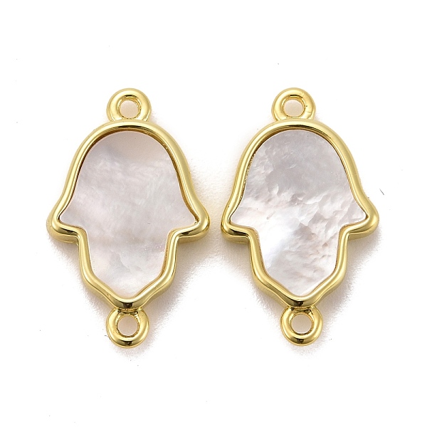 PandaHall Natural White Shell Links Connectors, with Real 18K Gold Plated Brass Findings, Long-Lasting Plated, Hamsa Hand, 20x12x3mm, Hole...
PandaHall Natural White Shell Links Connectors, with Real 18K Gold Plated Brass Findings, Long-Lasting Plated, Hamsa Hand, 20x12x3mm, Hole...