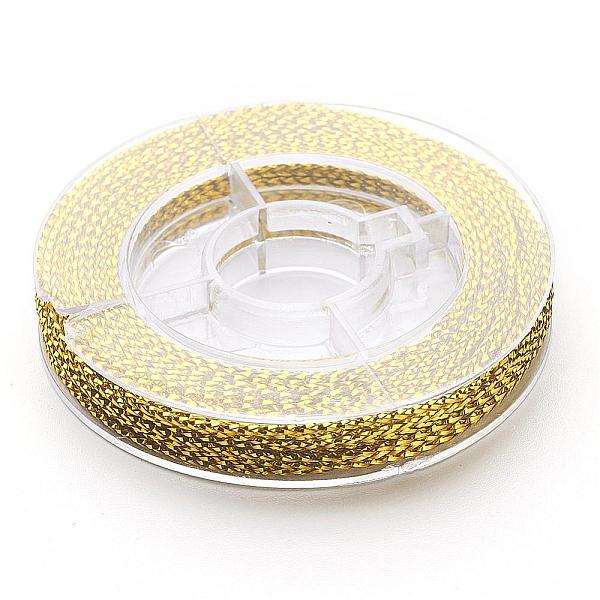PandaHall Braided Non-Elastic Beading Thread, Metallic Thread, Embroidery Thread, Goldenrod, 0.6mm, about 10.93 yards(10m)/roll Fibre Gold
PandaHall Braided Non-Elastic Beading Thread, Metallic Thread, Embroidery Thread, Goldenrod, 0.6mm, about 10.93 yards(10m)/roll Fibre Gold