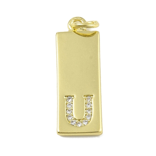 PandaHall Brass Micro Pave Clear Cubic Zirconia Pendants, Real 18K Gold Plated, Rectangle, Letter U, 23.5x7.5x2mm, Hole: 3mm Brass+Cubic...
PandaHall Brass Micro Pave Clear Cubic Zirconia Pendants, Real 18K Gold Plated, Rectangle, Letter U, 23.5x7.5x2mm, Hole: 3mm Brass+Cubic...
