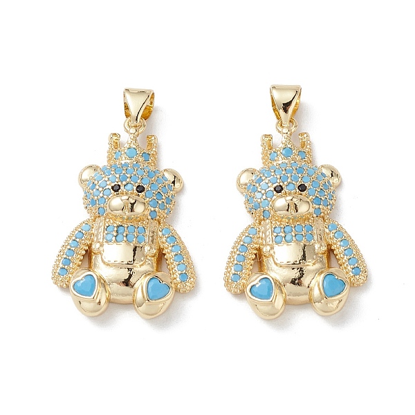 PandaHall Brass Micro Pave Cubic Zirconia Pendants, Real 16K Gold Plated, Bear Charms, Sky Blue, 28x18x5.5mm, Hole: 5x3mm Brass+Cubic...
PandaHall Brass Micro Pave Cubic Zirconia Pendants, Real 16K Gold Plated, Bear Charms, Sky Blue, 28x18x5.5mm, Hole: 5x3mm Brass+Cubic...
