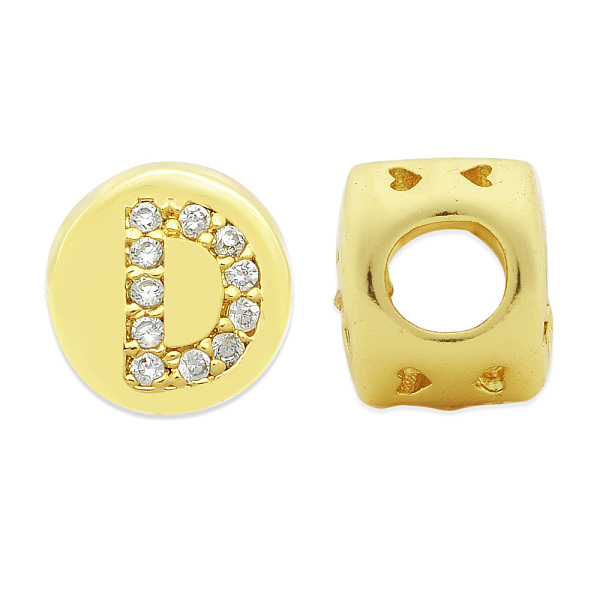 PandaHall Brass Micro Pave Clear Cubic Zirconia Beads, Flat Round with Letter, Letter.D, 7.5x6.5mm, Hole: 3.5mm, 3pcs/bag Brass+Cubic...
PandaHall Brass Micro Pave Clear Cubic Zirconia Beads, Flat Round with Letter, Letter.D, 7.5x6.5mm, Hole: 3.5mm, 3pcs/bag Brass+Cubic...