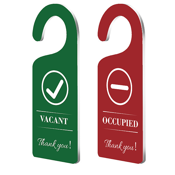 PandaHall CHGCRAFT 2Pack Vacant Occupied Door Hanger Sign Engraved Acrylic Door Sign Hanger for Home Office Restroom Conference Hotels...
PandaHall CHGCRAFT 2Pack Vacant Occupied Door Hanger Sign Engraved Acrylic Door Sign Hanger for Home Office Restroom Conference Hotels...