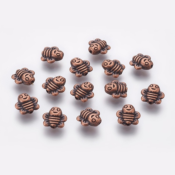 PandaHall Zinc Alloy Beads, Lead Free & Cadmium Free, 3D Bees, Red Copper, 9x9x4mm, Hole: 1mm Alloy Bees
PandaHall Zinc Alloy Beads, Lead Free & Cadmium Free, 3D Bees, Red Copper, 9x9x4mm, Hole: 1mm Alloy Bees