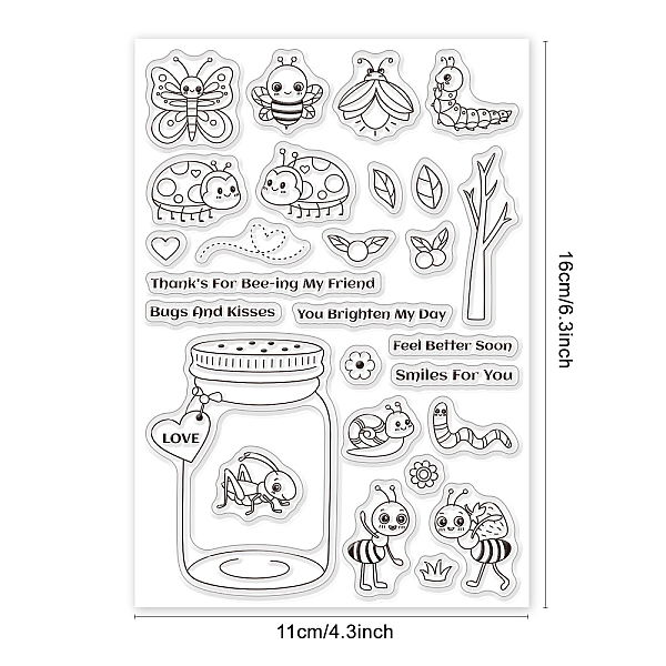 PandaHall GLOBLELAND Insects Silicone Clear Stamps Transparent Stamps for Birthday Easter Holiday Cards Making DIY Scrapbooking Photo Album...
PandaHall GLOBLELAND Insects Silicone Clear Stamps Transparent Stamps for Birthday Easter Holiday Cards Making DIY Scrapbooking Photo Album...