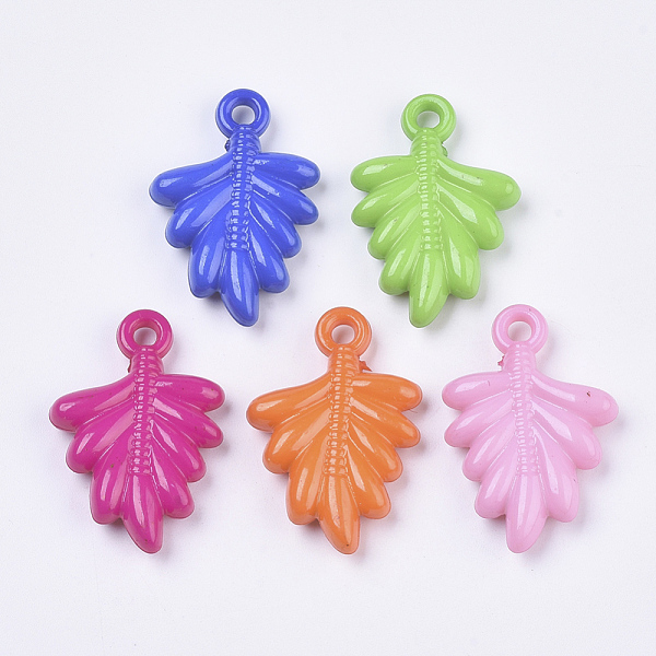 PandaHall Opaque Acrylic Pendants, Leaf, Mixed Color, 33x22x6mm, Hole: 3mm, about 250pcs/500g Acrylic Leaf Multicolor
PandaHall Opaque Acrylic Pendants, Leaf, Mixed Color, 33x22x6mm, Hole: 3mm, about 250pcs/500g Acrylic Leaf Multicolor