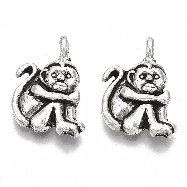 PandaHall Tibetan Style Alloy Pendants, Cadmium Free & Lead Free, Monkey, Antique Silver, 20.5x13x5mm, Hole: 3mm, about 400pcs/1000g Alloy...
PandaHall Tibetan Style Alloy Pendants, Cadmium Free & Lead Free, Monkey, Antique Silver, 20.5x13x5mm, Hole: 3mm, about 400pcs/1000g Alloy...