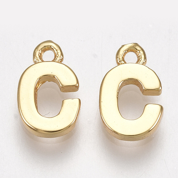 PandaHall Brass Charms, Letter, Nickel Free, Real 18K Gold Plated, Letter.C, 8~8.5x5x1.5mm, Hole: 0.8mm Brass Letter C
PandaHall Brass Charms, Letter, Nickel Free, Real 18K Gold Plated, Letter.C, 8~8.5x5x1.5mm, Hole: 0.8mm Brass Letter C
