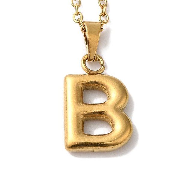 PandaHall Vacuum Plating 201 Stainless Steel Necklaces, Letter, Letter B, 17.80 inch(45.2cm), Pendant: 22x11x3mm 201 Stainless Steel Letter...
PandaHall Vacuum Plating 201 Stainless Steel Necklaces, Letter, Letter B, 17.80 inch(45.2cm), Pendant: 22x11x3mm 201 Stainless Steel Letter...