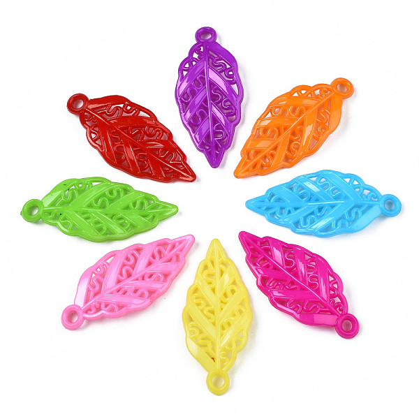 PandaHall Acrylic Pendants, Leaf, Mixed Color, 39~41x18x5mm, Hole: 3mm, about 705pcs/500g Acrylic Leaf Multicolor
PandaHall Acrylic Pendants, Leaf, Mixed Color, 39~41x18x5mm, Hole: 3mm, about 705pcs/500g Acrylic Leaf Multicolor