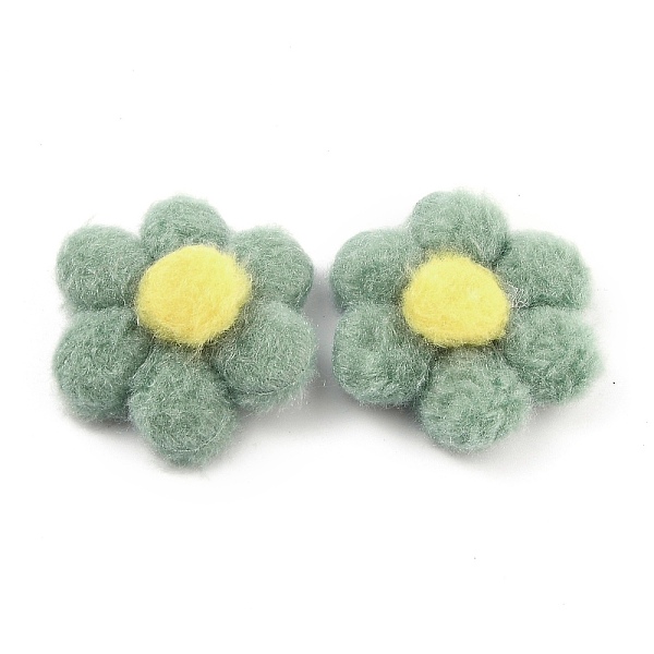 PandaHall Plush Accessories, with Six Petal Flower, for DIY Woolen Gloves and Hair Accessories, Dark Sea Green, 5.6x5.2x1cm Cloth
PandaHall Plush Accessories, with Six Petal Flower, for DIY Woolen Gloves and Hair Accessories, Dark Sea Green, 5.6x5.2x1cm Cloth