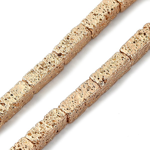 PandaHall Electroplated Natural Lava Rock Beads Strands, Cuboid, Light Gold Plated, 8.5~9x3x3mm, Hole: 1mm, about 46pcs/strand, 15.75''...
PandaHall Electroplated Natural Lava Rock Beads Strands, Cuboid, Light Gold Plated, 8.5~9x3x3mm, Hole: 1mm, about 46pcs/strand, 15.75''...