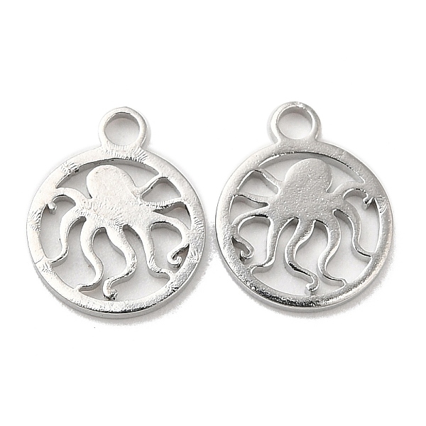 PandaHall 304 Stainless Steel Charms, Flat Round with Octopus Charm, Stainless Steel Color, 10x8x1mm, Hole: 1.5mm 304 Stainless Steel Flat...
PandaHall 304 Stainless Steel Charms, Flat Round with Octopus Charm, Stainless Steel Color, 10x8x1mm, Hole: 1.5mm 304 Stainless Steel Flat...