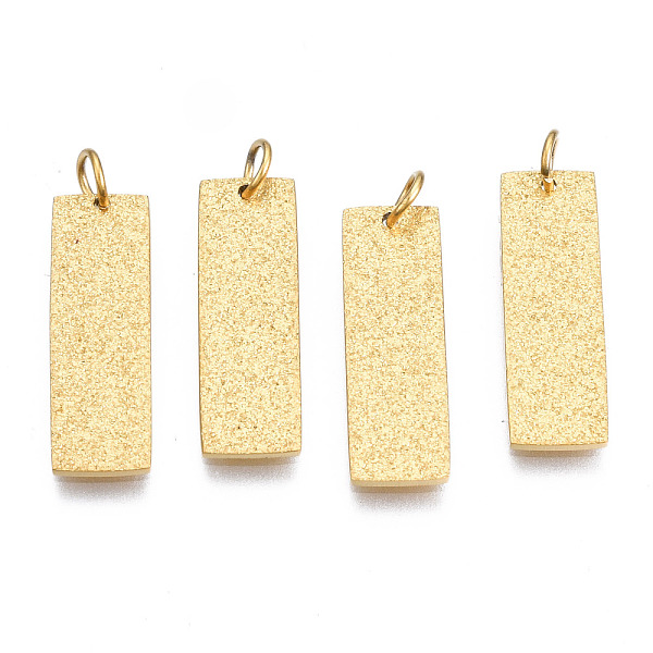 PandaHall 316 Surgical Stainless Steel Pendants, with Jump Rings, Rectangle, Real 14K Gold Plated, 18x6x1mm, Hole: 2.5mm, Jump Ring: 4x0.5mm...
PandaHall 316 Surgical Stainless Steel Pendants, with Jump Rings, Rectangle, Real 14K Gold Plated, 18x6x1mm, Hole: 2.5mm, Jump Ring: 4x0.5mm...