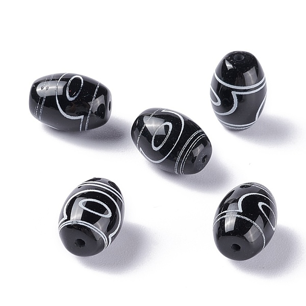 PandaHall Tibetan Style dZi Beads, Natural Agate Beads, Dyed & Heated, Oval, 2-Eye, 13.5x10mm, Hole: 1.2mm Tibetan Agate Oval
PandaHall Tibetan Style dZi Beads, Natural Agate Beads, Dyed & Heated, Oval, 2-Eye, 13.5x10mm, Hole: 1.2mm Tibetan Agate Oval
