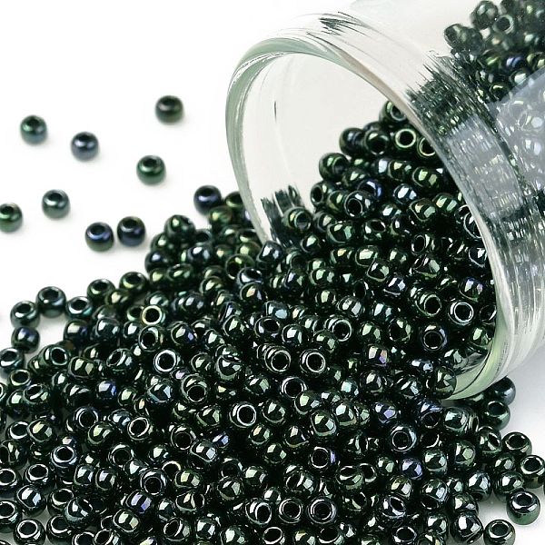 PandaHall TOHO Round Seed Beads, Japanese Seed Beads, (89) Metallic Moss, 11/0, 2.2mm, Hole: 0.8mm, about 5555pcs/50g Glass Green
PandaHall TOHO Round Seed Beads, Japanese Seed Beads, (89) Metallic Moss, 11/0, 2.2mm, Hole: 0.8mm, about 5555pcs/50g Glass Green