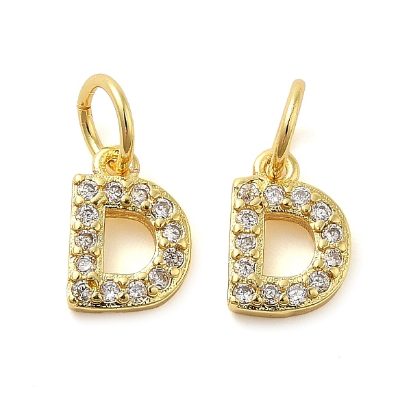 PandaHall Brass Micro Pave Cubic Zirconia Pendants, with Jump Ring, Letter D, 8.5x6x1.5mm, Hole: 3.6mm Brass+Cubic Zirconia Letter D Clear
PandaHall Brass Micro Pave Cubic Zirconia Pendants, with Jump Ring, Letter D, 8.5x6x1.5mm, Hole: 3.6mm Brass+Cubic Zirconia Letter D Clear