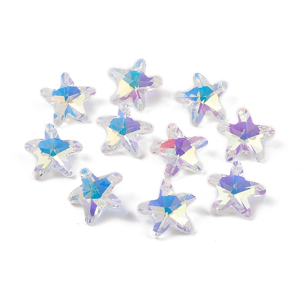 PandaHall Electroplate Glass Pendants, Back Plated, Faceted, Starfish Charms, Clear, 19.5x20.5x8.5~9mm, Hole: 1.4mm Glass Starfish Clear
PandaHall Electroplate Glass Pendants, Back Plated, Faceted, Starfish Charms, Clear, 19.5x20.5x8.5~9mm, Hole: 1.4mm Glass Starfish Clear